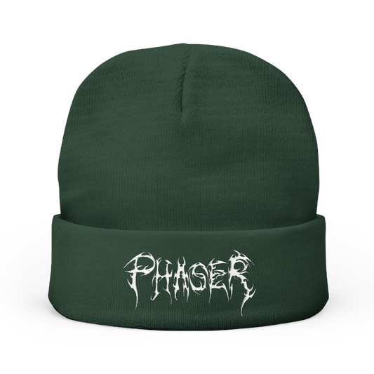 Phaser Embroidered Knit Beanie
